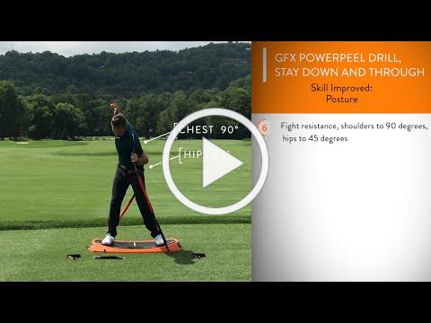 STAY DOWN AND THROUGH FOR BETTER CONTACT - POWER PEEL DRILL