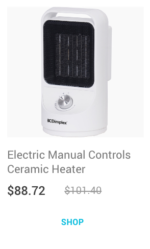 Electric Manual Controls Ceramic Heater