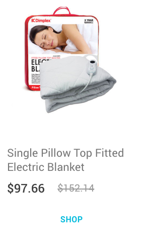 Single Pillow Top Fitted Electric Blanket 