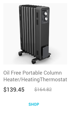 Oil Free Portable Column Heater/HeatingThermostat