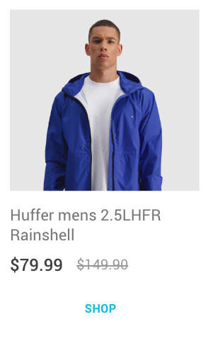Huffer mens 2.5LHFR Rainshell