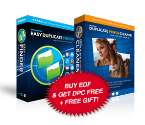 Buy Easy Duplicate Finder and Get Duplicate
Photo Cleaner for FREE!