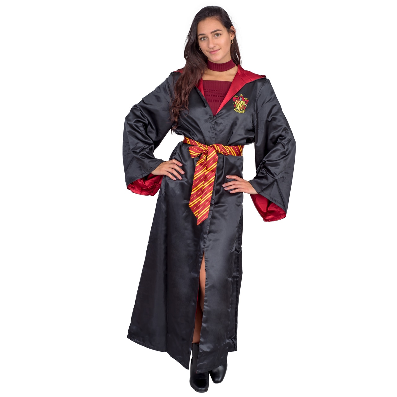 Image of Harry Potter Halloween Costume Robe with Belt and Hood