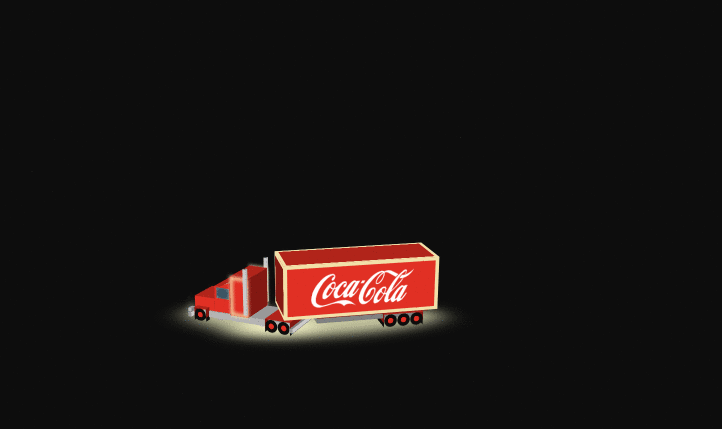 Coca cola Truck Driving