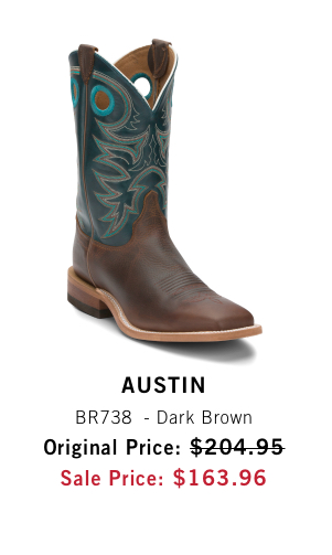 Austin Dark Brown Style: BR738 Original Price: $204.95 Sale Price: $163.96