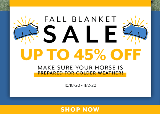 Up to 45% off Turnouts and Stable Blankets.