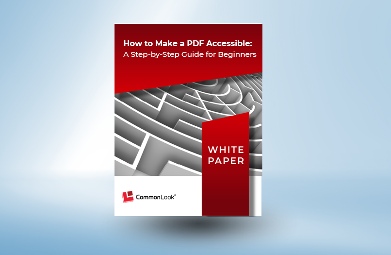How to Make a PDF Accessible White Paper Cover