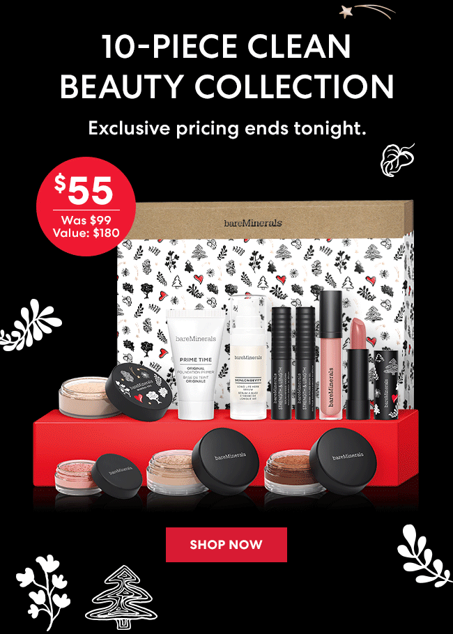 10-Piece Beauty Collection - Only $55 Was $99 Value: $180 - Exclusive pricing ends tonight. Shop Now