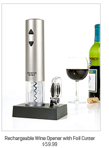 Rechargeable Wine Opener with Foil Cutter