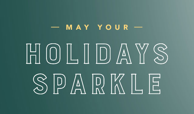 May your holidays sparkle