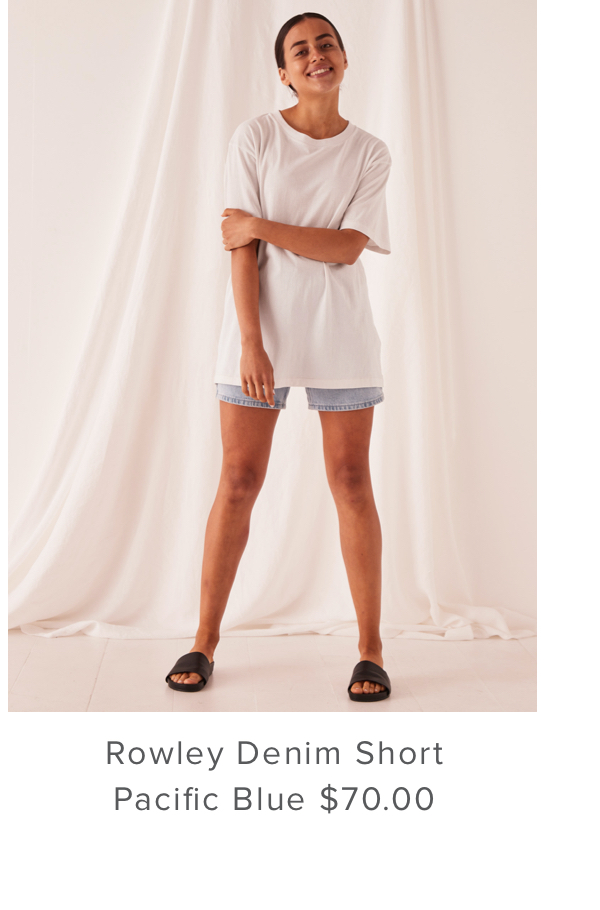 Rowley Denim Short Pacific Blue | Assembly Label