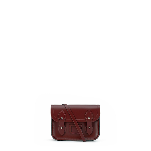 Tiny Satchel in Leather - Oxblood