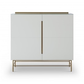 Sleek - Contemporary Two Door High Sideboard With Various Colour Options