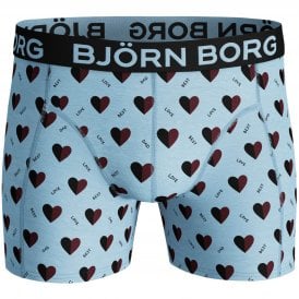 Love Best Dad Boxer Trunk, Cool Blue