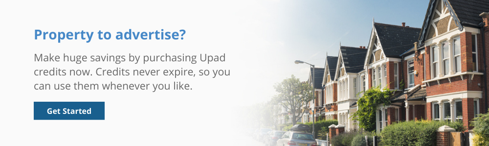 Property to advertise_ Make huge savings by purchasing Upad credits now.