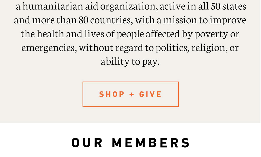 Copy Block 4 - a humanitarian aid organization