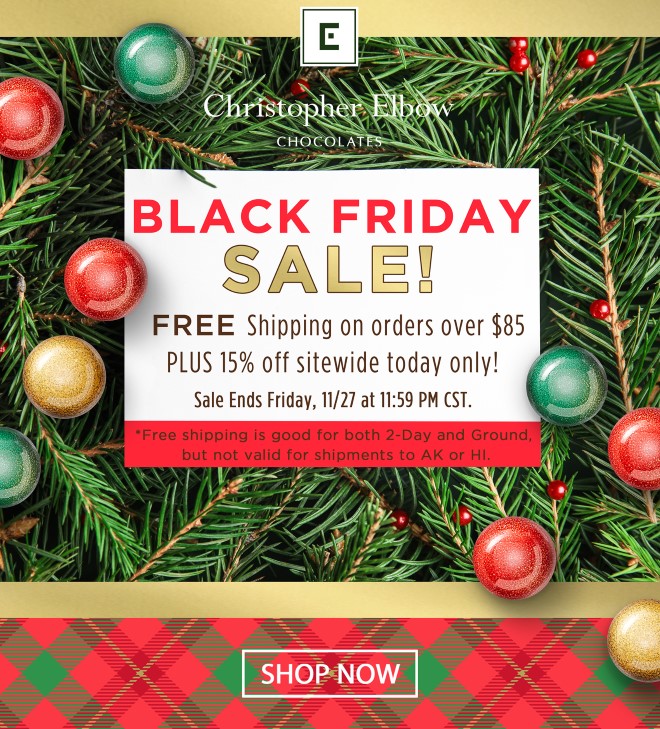 Black Friday Sale - 15% off sitewide plus free shipping over $85
