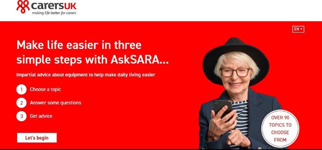 AskSARA Carers UK logo