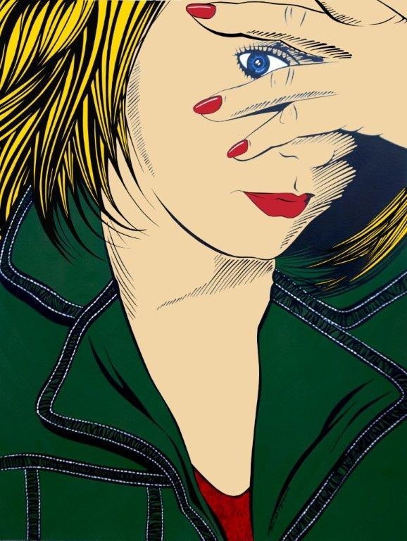<strong>Deborah Azzopardi, </strong><em>I Spy With My Little Eye</em>, 2016. Acrylic on 640g Arches Paper.