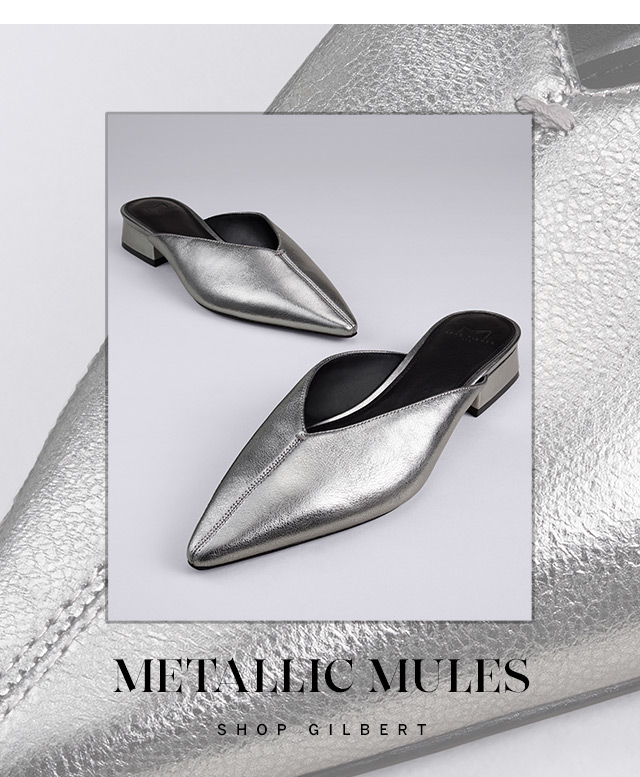 Metallic Mules