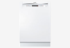 24 300 Series Recessed Handle White Built-In Dishwasher