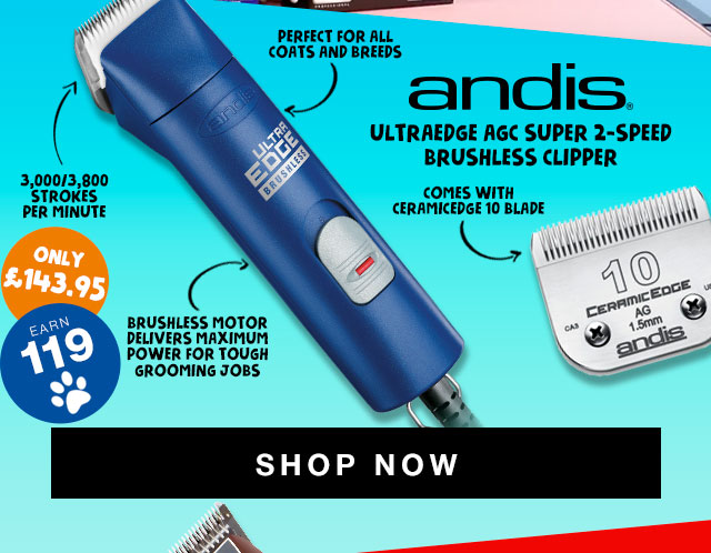 Shop Andis UltraEdge AGC Super 2-Speed Brushless Clipper - Blue