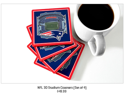 NFL 3D Stadium Coasters (Set of 4)
