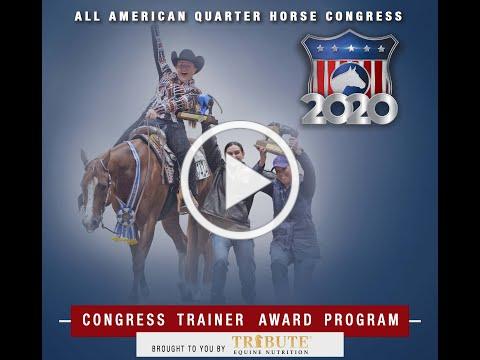 2020 Congress Trainer Award Program - Brought to you by Tribute Equine Nutrition