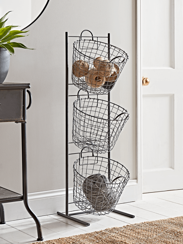 NEW Standing Wire Storage Basket