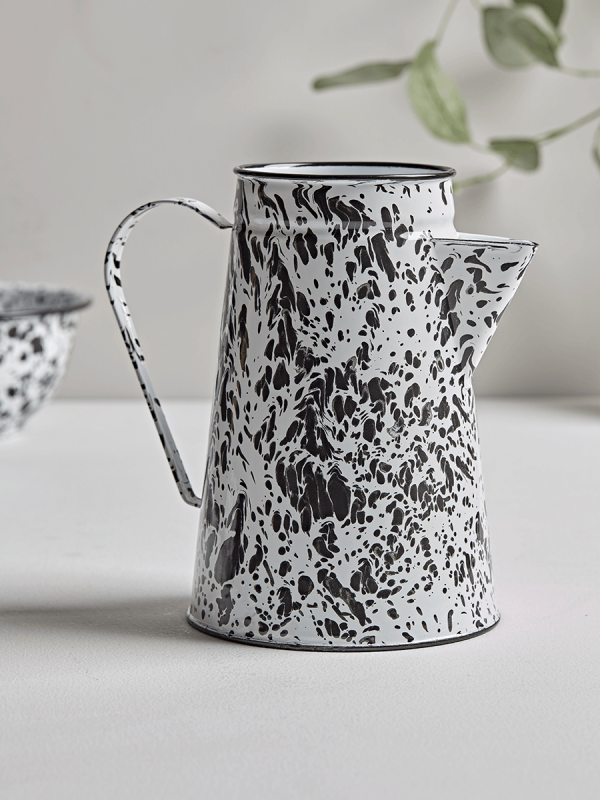 Monochrome Spattered Jug