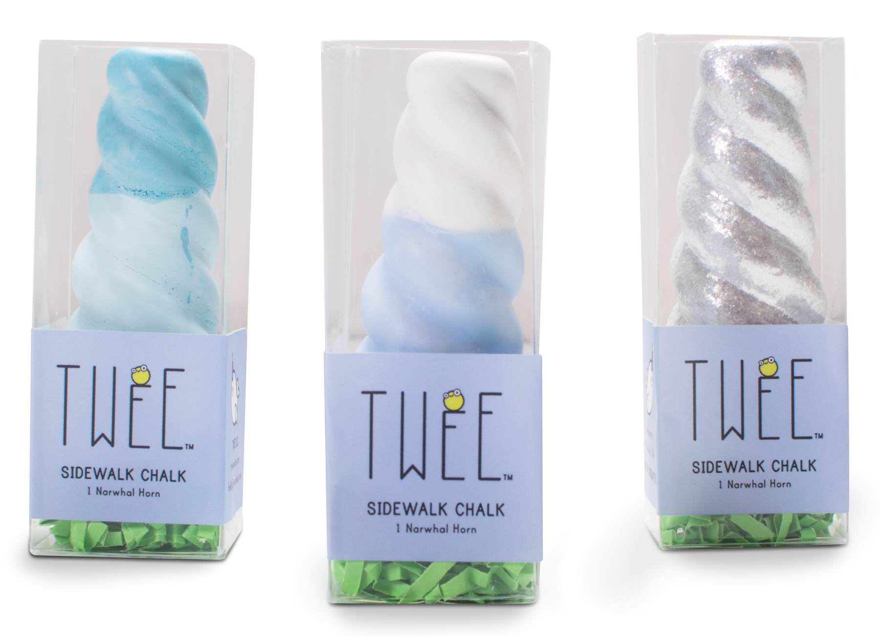 Individually Packaged TWEE Ombre Narwhal Horn Sidewalk Chalk