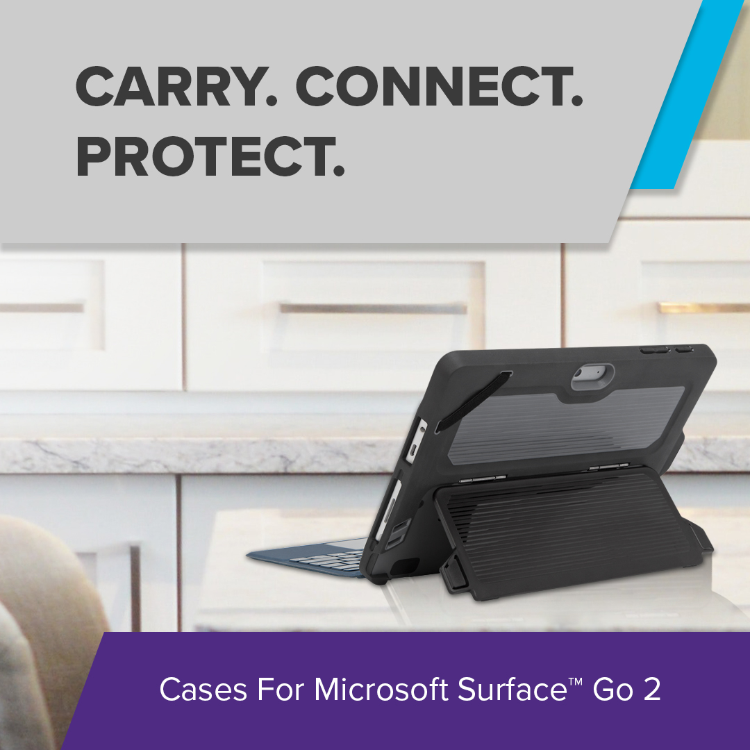 Carry. Connect. Protect. Cases For Microsoft Surface Go 2