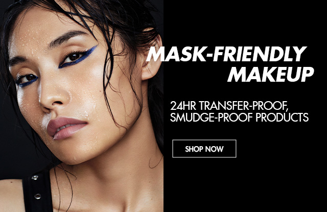 Mask ON, Mask OFF. 24HR Transfer-proof, smudge-proff products.