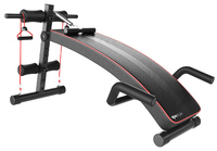 Ape Style Adjustable Incline Decline Sit-Up Bench with Resistance Bands