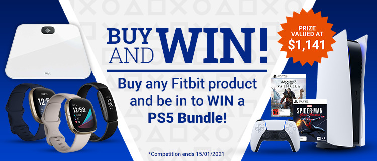 Be into WIN a PS5 with Fitbit!