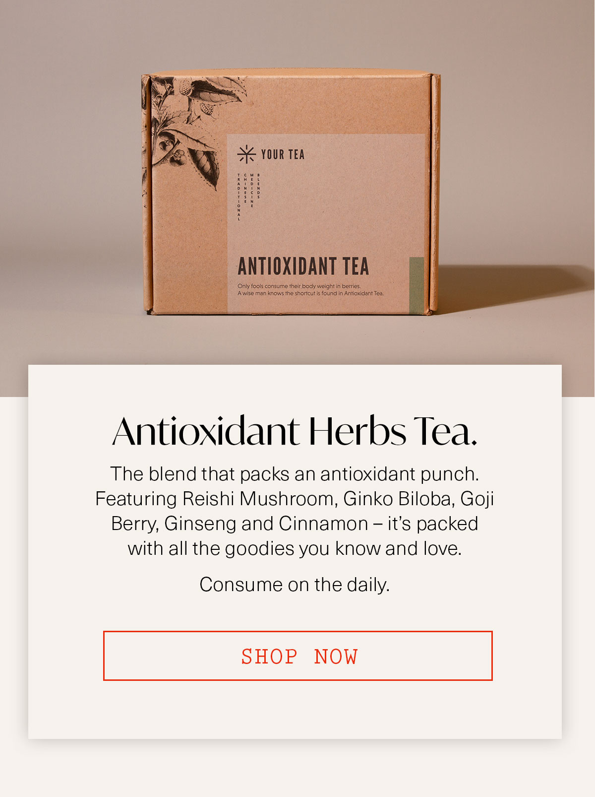 ANTIOXIDANT HERBS TEA