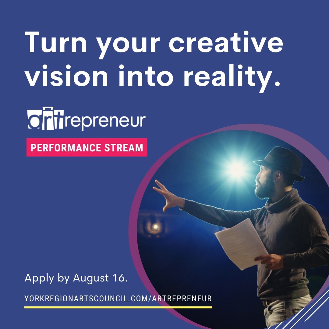 artrepreneur logo with image of person performing