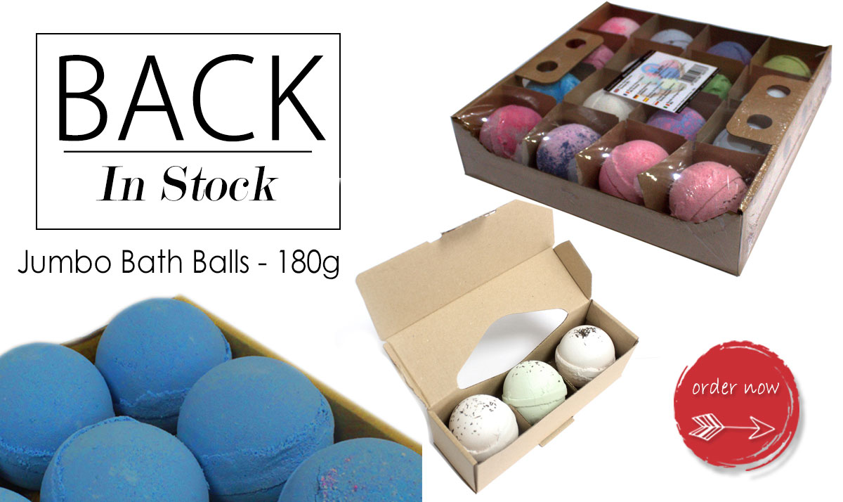 Wholesale Jumbo Bath Balls - 180g