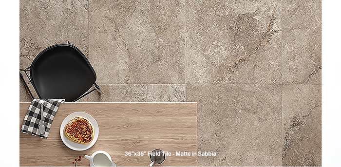 Delivers the look of travertine or limestone. Offered in a wide variety of types and shapes.