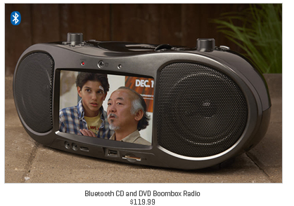Bluetooth CD and DVD Boombox Radio