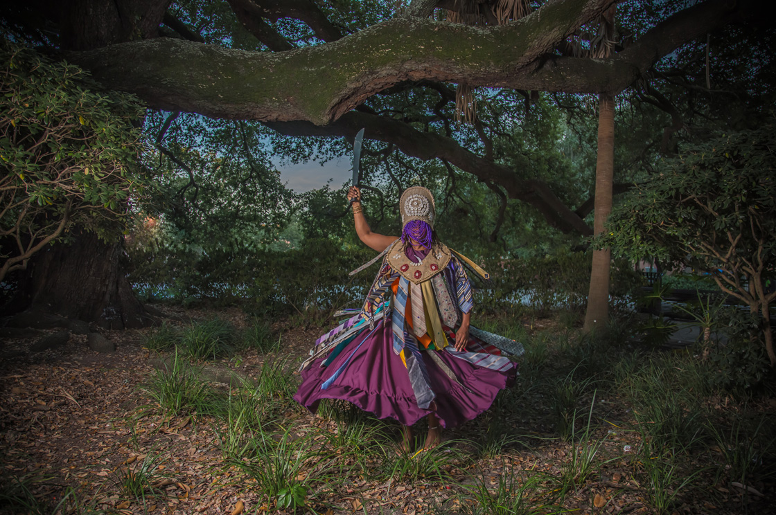 person dancing in nature