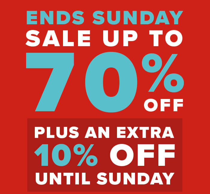 Sale Ends Sunday