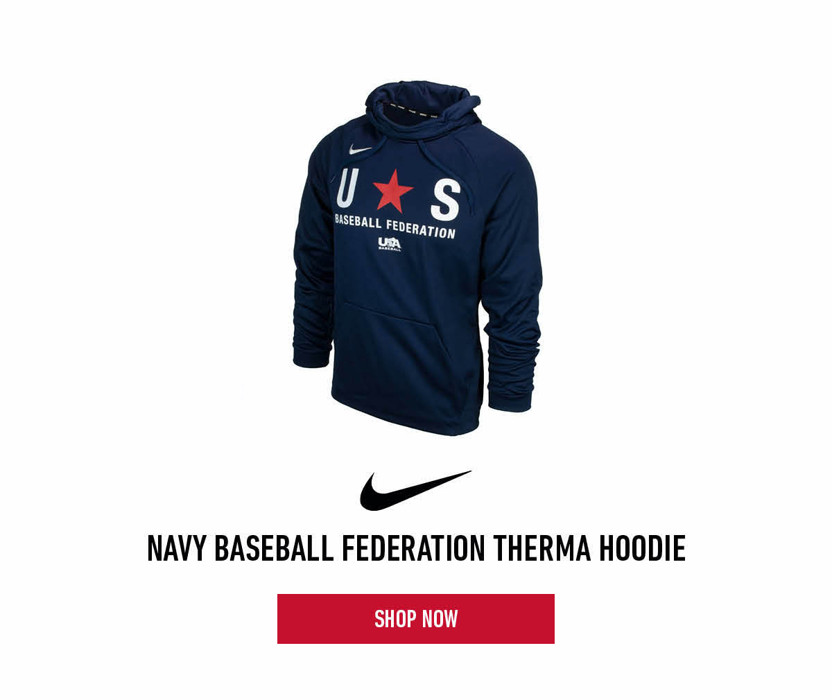 Navy Baseball Federation Therma Hoodie