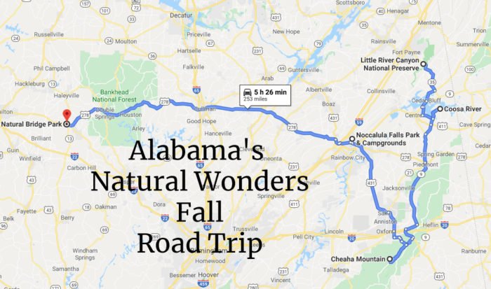 Take A Natural Wonders Road Trip To See Alabama In The Fall Like You Never Have Before