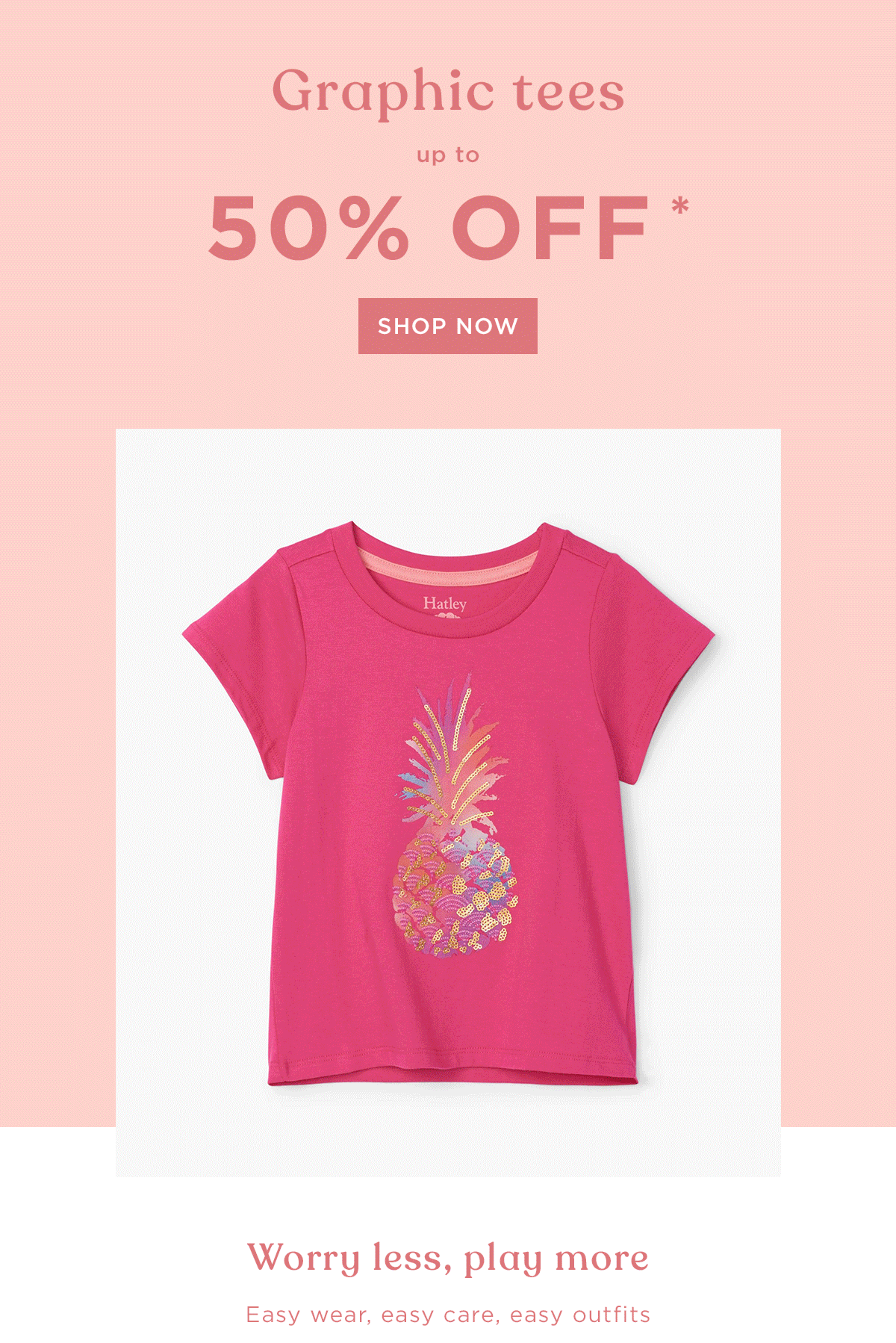 Graphic tees up to 50% off!