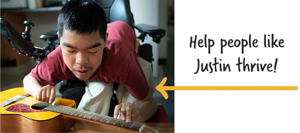 Help people like Justin thrive!