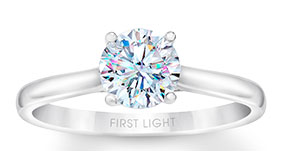 Leo First Light Diamond Solitaire Engagement Ring