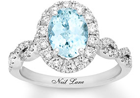 Neil Lane Aquamarine Engagement Ring