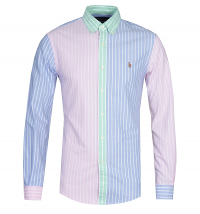 Polo Ralph Lauren Slim Fit Fun Stripe Multi Colour Long Sleeve Shirt