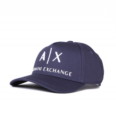 Armani Exchange Contrast Logo Navy Cap